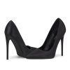 High Heels Womens Pointed Toe Heels Satin Pumps Stiletto Bridal Party Dress Evening Wedding Shoes for Woman
