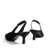 Women's Kitten Heels Slingback Closed Pointed Toe Low Pumps Shoes Women Party Wedding Sexy Casual Dress Shoes
