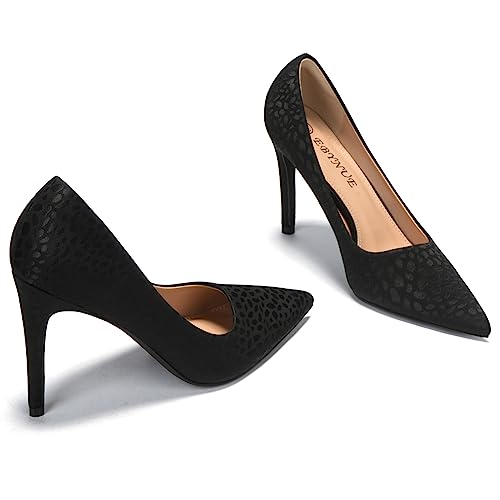 Women's Pumps Sexy High Heels 4 inch Pointed Closed Toe Stiletto Heel Evening Party Wedding Comfortable Dress Shoes