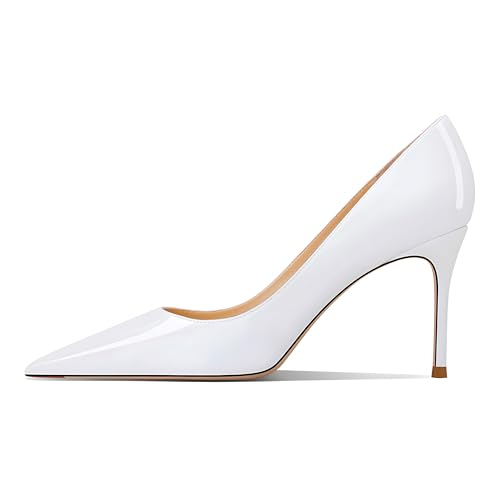 Women's Pointed Toe Stiletto High Heel Pumps 3.15IN Slip-On Party Wedding Evening Shoes