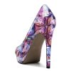 Womens High Heels Platform Pumps Slip-on Stilettos 12CM Heel Office Dress Shoes