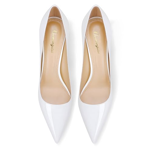 Women's Pointed Toe Stiletto High Heel Pumps 3.15IN Slip-On Party Wedding Evening Shoes