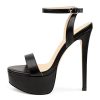 Women's Platform Heels Sky High Heel Sandals Party Bridal Evening Shoes