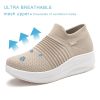 Platform Loafers for Women Comfortable | Womens Slip On Sneakers Lightweight | Women's Walking Shoes Work Long Hours | Thick