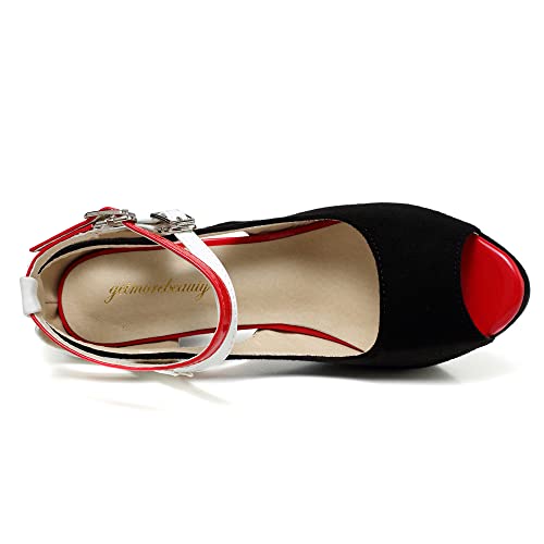Women's High Heels Shoes Ankle Straps Dress Heeled Sandals