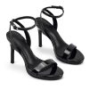 Women's High Heels Strappy Sandals with Round Open Toe Sexy Comfortable Ankle Strap Stiletto Wedding Prom Party Homecoming Dance