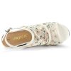 Women's Open Toe Platform Heel Lace Wedges Sandals