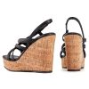 Women Platform Wedge Sandals Cork Slingback Wedges Espadrilles Heels Summer Shoes