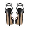 Platform Stiletto High Heels for Women, Round Open Toe Ankle Strap Sexy Heeled Sandals for Wedding Party Dress