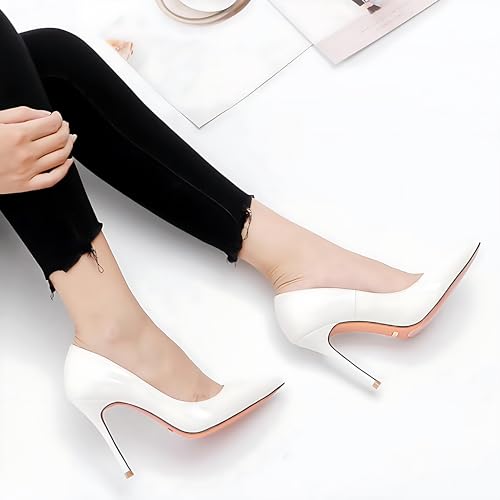 Women's Pointed Toe Shallow Stiletto Heels 4.7 Inch Pumps Wedding Party Banquet Shoes