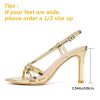 Heels For Women Sexy Strappy Heels Comfortable Ankle Strap Heel Open Toe Stiletto High Heeled Sandals For Party,Night Out,Daily
