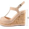 Women's Wedges Sandals Platform Buckle Shoes
