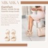Women's Open Toe Espadrilles Wedge Sandal Slip On Elastic Ankle Strap Platform Sandals Dressy Comfortable Wedges Shoe