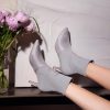 Women's Pointed Toe Ankle Boots Stiletto Kitten Heel Knit Faux Suede Winter Sock Booties