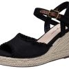 Women's 880 Wedge Sandals Peep Toe, 3.3" Inch High Heel Platform Espadrilles Sandals with Ankle Buckle
