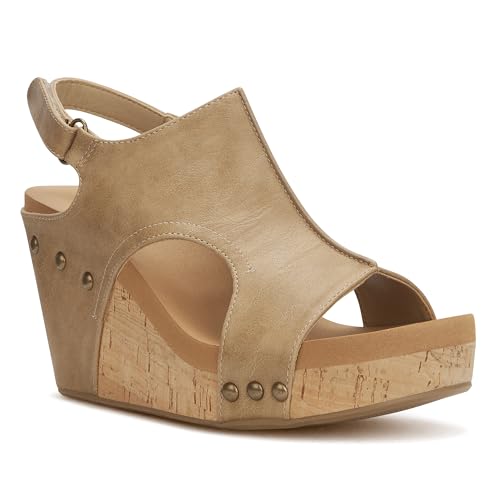 Womens Wedge Sandals With Strap for Dressy Ladies Sandals Casual 3 Inch Wedge
