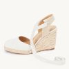 Womens Lace up Espadrilles Closed Toe Wedges Sandals Strappy Slingback Platform Heels
