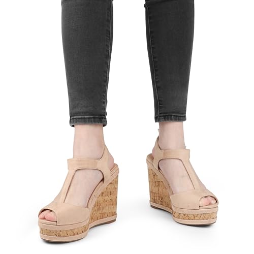 Women's Wedges Sandals Platform Buckle Shoes