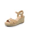 Espadrille Dressy Wedge Sandals, Women's Platform Sandals Casual Summer, Comfortable High Heeled Wedges with Adjustable Buckle