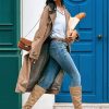 Womens Faux Suede Knee High Boots Pointed Toe High Chunky Heel Side Zipper Party Dress Booties