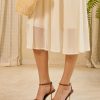 Heels for Women Strappy Lace Up Ankle Strap Heels Pointed Open Toe Stiletto High Heeled Sandals for Prom, Party, Daily