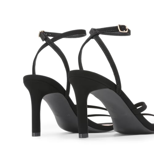 Women’s High Stilettos Heels Open Toe Square Sandals Ankle Strap Pumps Sexy Comfort Strappy Dress Shoes Party Wedding Heeled