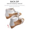 Wedge Sandals for Women Bohemia Flower Open Toe Gladiator Platform Roman High Heel Casual Summer Dressy Beach Womens Sandals