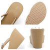 Womens Platform Flip Flops Wedges Sandals for Women wedge flip flops Flats Summer Comfort Thong Sandals Wedge Heels for Women