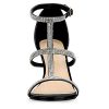 Women's Rhinestone Ankle Strap Stiletto High Heel Sandals