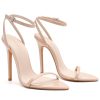 Womens Strappy Lace Up Heels Sexy Stiletto High Heeled Open Toe Strap Summer Dress Shoes