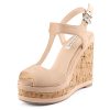 Women's Wedges Sandals Platform Buckle Shoes