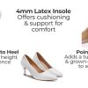 Women’s Classic Black Heels – Pointed Toe High Heel Pump – Elegant Stiletto Heels for Office, Party, or Evening Wear