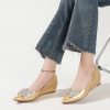 Women's Wedges Heels for Women Pumps Comfortable Closed Toe Dressy Shoes Women Pumps Wedge Shoes for Wedding Work Office Party 2