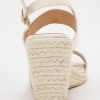 Womens Espadrille Wedge Sandals Heels Open Toe Platform High Heeled Ankle Strap Buckle Dress Wedges Shoes