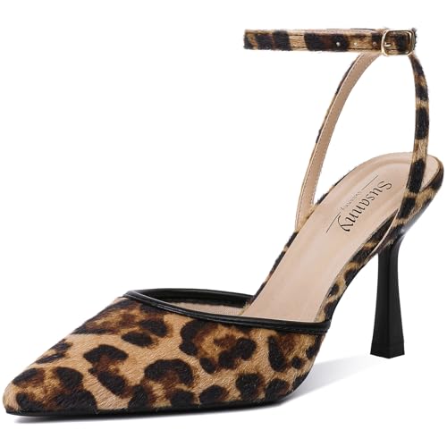 Heels for Women Stiletto Closed Pointed Toe Backless Dress Shoes High Heels Sexy Kitten Pumps Wedding Guest Party Dance Prom