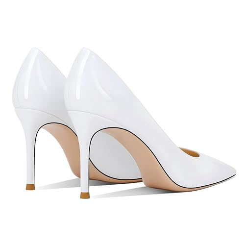 Women's Pointed Toe Stiletto High Heel Pumps 3.15IN Slip-On Party Wedding Evening Shoes
