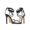 Sexy Women's Stilettos High Heel Gladiator Strappy Sandals Square Toe Lace Up Dressy Pumps Shoes