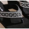 Rhinestone Wedge Sandals for Women Platform Flip Flops Wedge flip flops Wedding shoes Wedge Heels for Women Dressy