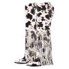 Fringe Thigh High Boots with Tassels Wide Calf Over Knee Western Cowboy Boots