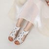 Wedge Sandals for Women Bohemia Flower Open Toe Gladiator Platform Roman High Heel Casual Summer Dressy Beach Womens Sandals
