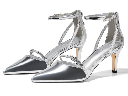 Women's Stiletto High Heels Closed Pointed Toe Buckle Ankle Strap Pumps Wedding Party Dress Shoes