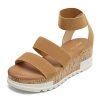 Women's Open Toe Elastic Ankle Strap Casual Flatform Platform Wedges Sandals