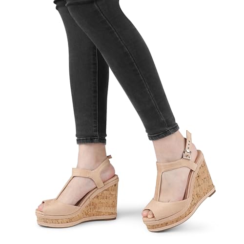 Women's Wedges Sandals Platform Buckle Shoes