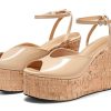 Womens Platform Wedge Sandals Cork Dressy Peep Toe Ankle Buckle Strap High Heels Summer Shoes