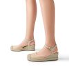 Women's Wedge Sandals, Closed Toe Espadrilles Platform Wedge Heels with Adjustable Ankle Straps and Comfortable Cushion Insoles