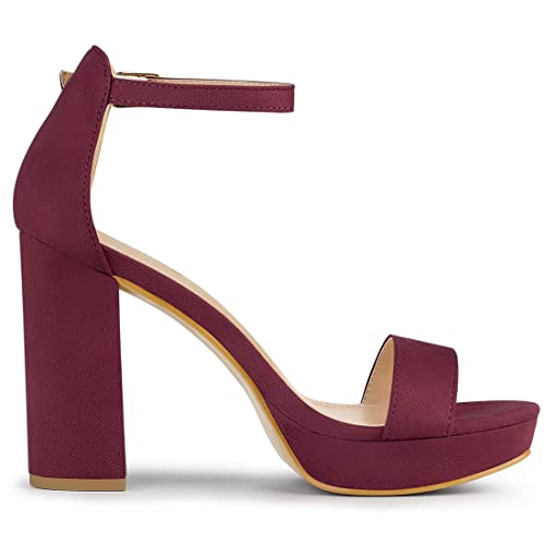 Women's Ankle Strap Platform Chunky Heels Sandals