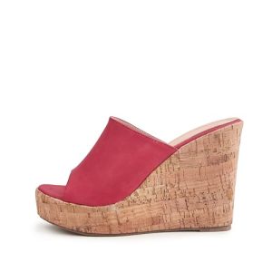 Wedge Sandals for Women Platform High Heels Summer Mule Slip on Comfortable Soft Arch Support Sandals Black Pink White Blue
