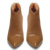 Women Stiletto High Heel Pointed Toe Ankle Boots Short Bootie Zipper Slip-on Party Office Dress Boots 3.9 Inches