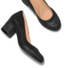 Women's Pumps Low Chunky Block Heel Round Toe Comfortable Dress Shoes