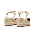 Women's Wedge Sandals, Closed Toe Espadrilles Platform Wedge Heels with Adjustable Ankle Straps and Comfortable Cushion Insoles